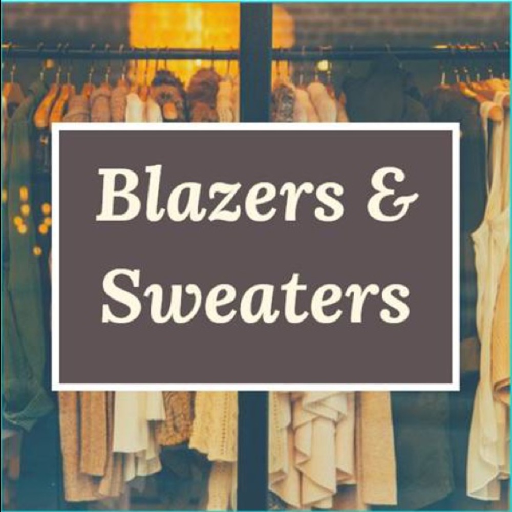 See below for cute blazers and cozy sweaters!